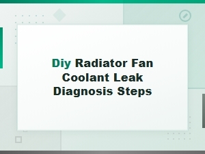 Diy Radiator Fan Coolant Leak Diagnosis Steps You Can Do at Home